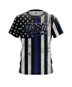 Storm Blue Line CoolWick Bowling Jersey