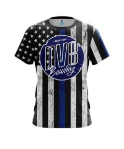 DV8 Blue Line CoolWick Bowling Jersey