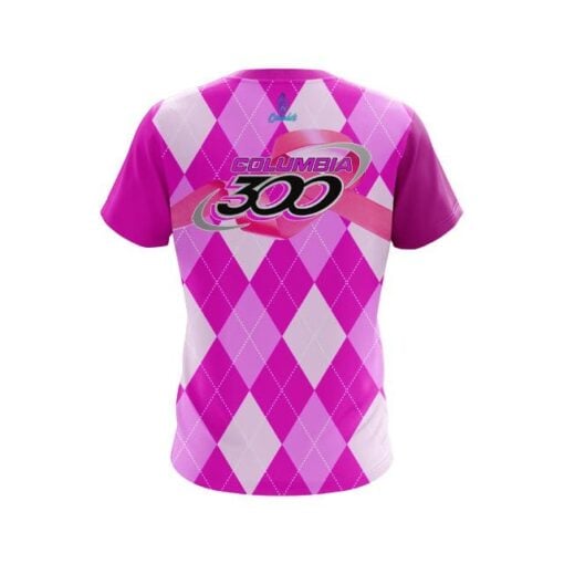 Columbia 300 Breast Cancer Awareness CoolWick Bowling Jersey - Image 2