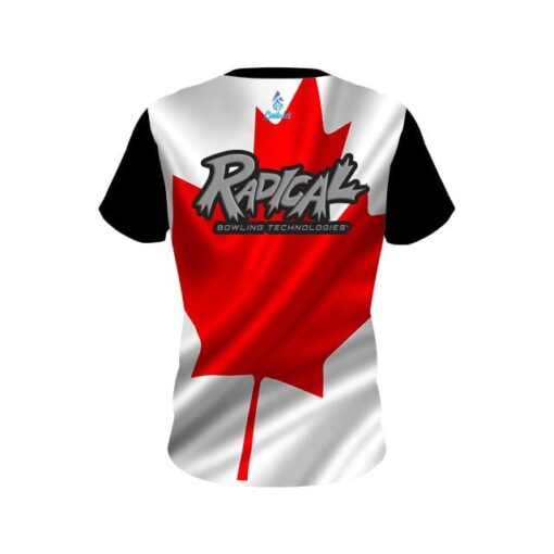 Radical Canadian Flag CoolWick Bowling Jersey - Image 2