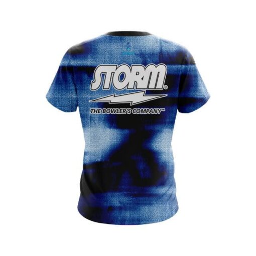 Storm Canvas Blue CoolWick Bowling Jersey - Image 2