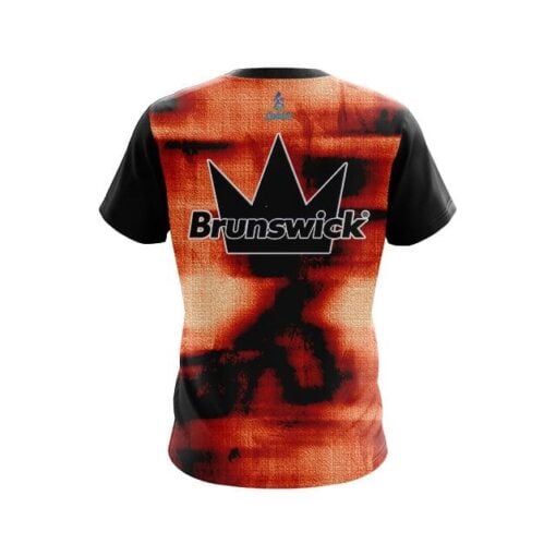 Brunswick Canvas Orange CoolWick Bowling Jersey - Image 2