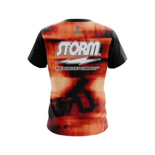 Storm Canvas Orange CoolWick Bowling Jersey - Image 2