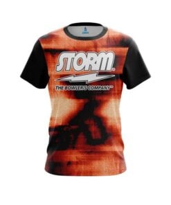 Storm Canvas Orange CoolWick Bowling Jersey