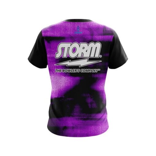 Storm Canvas Purple CoolWick Bowling Jersey - Image 2