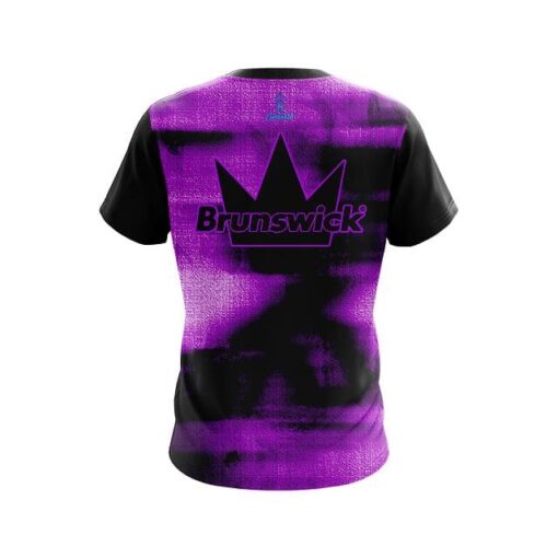 Brunswick Canvas Purple CoolWick Bowling Jersey - Image 2