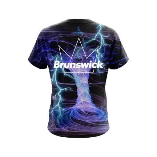 Brunswick Electrical Tornado Black CoolWick Bowling Jersey - Image 2