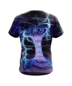 Alternative view of Columbia 300 Electrical Tornado Black CoolWick Bowling Jersey
