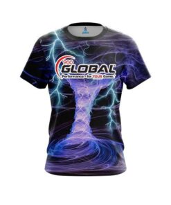 900 Global Electrical Tornado Black CoolWick Bowling Jersey