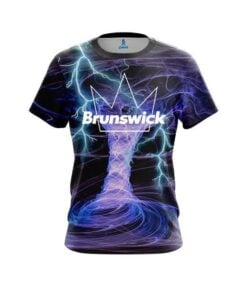 Brunswick Electrical Tornado Black CoolWick Bowling Jersey
