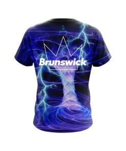 Alternative view of Brunswick Electrical Tornado Blue CoolWick Bowling Jersey