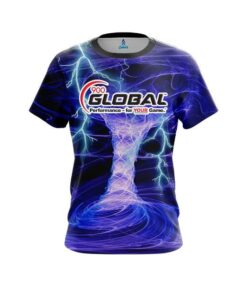 900 Global Electrical Tornado Blue CoolWick Bowling Jersey