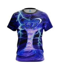 Columbia 300 Electrical Tornado Blue CoolWick Bowling Jersey