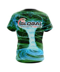 Alternative view of 900 Global Electrical Tornado Green CoolWick Bowling Jersey