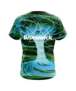 Alternative view of Brunswick Electrical Tornado Green CoolWick Bowling Jersey