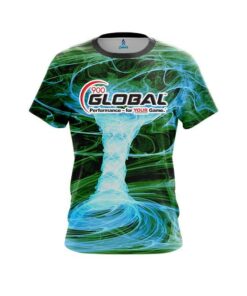 900 Global Electrical Tornado Green CoolWick Bowling Jersey