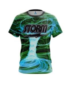 Storm Electrical Tornado Green CoolWick Bowling Jersey