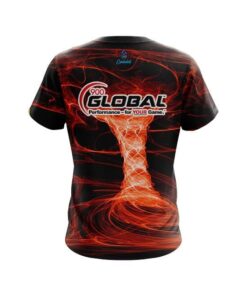 Alternative view of 900 Global Electrical Tornado Orange CoolWick Bowling Jersey