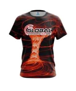 900 Global Electrical Tornado Orange CoolWick Bowling Jersey