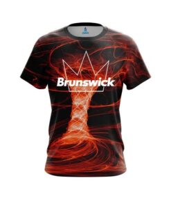 Brunswick Electrical Tornado Orange CoolWick Bowling Jersey