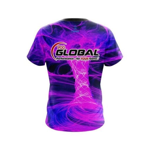 900 Global Electrical Tornado Pink CoolWick Bowling Jersey - Image 2