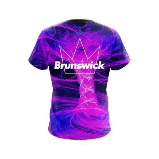 Brunswick Electrical Tornado Pink CoolWick Bowling Jersey - Image 2