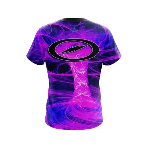 Storm Electrical Tornado Pink CoolWick Bowling Jersey - Image 2
