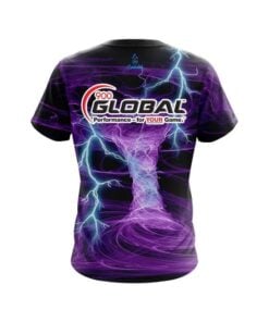 Alternative view of 900 Global Electrical Tornado Purple CoolWick Bowling Jersey