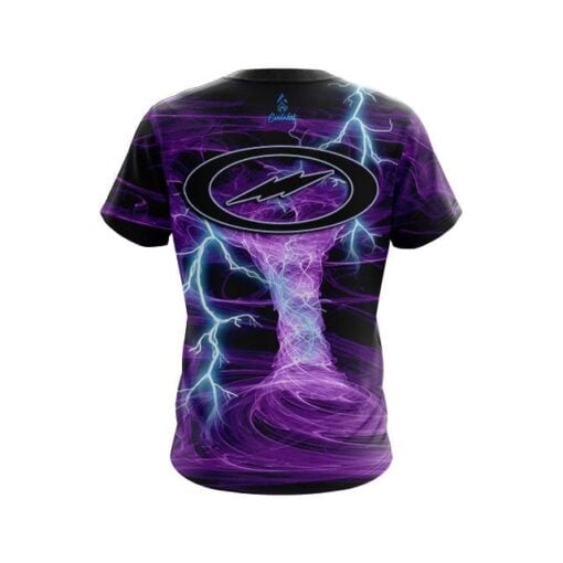 Storm Electrical Tornado Purple CoolWick Bowling Jersey - Image 2