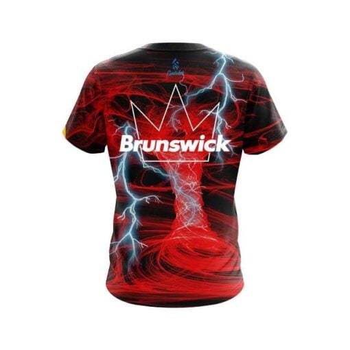 Brunswick Electrical Tornado Red CoolWick Bowling Jersey - Image 2
