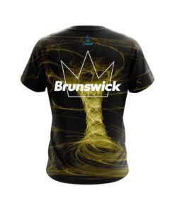 Alternative view of Brunswick Electrical Tornado Yellow CoolWick Bowling Jersey