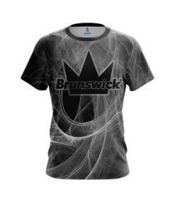 Brunswick Energy Swirls Black CoolWick Bowling Jersey
