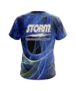 Alternative view of Storm Energy Swirls Blue CoolWick Bowling Jersey