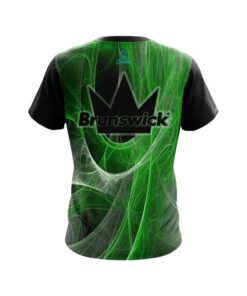 Alternative view of Brunswick Energy Swirls Green CoolWick Bowling Jersey