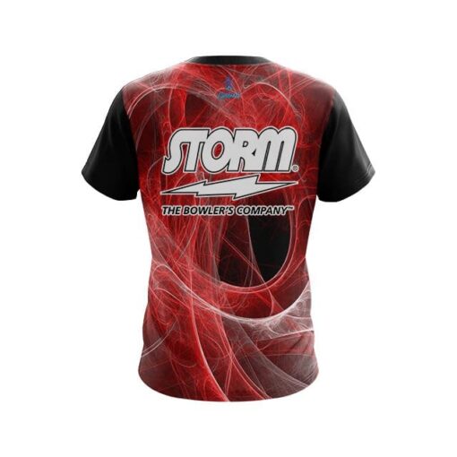 Storm Energy Swirls Red CoolWick Bowling Jersey - Image 2