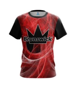 Brunswick Energy Swirls Red CoolWick Bowling Jersey
