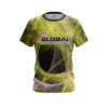 900 Global Energy Swirls Yellow CoolWick Bowling Jersey