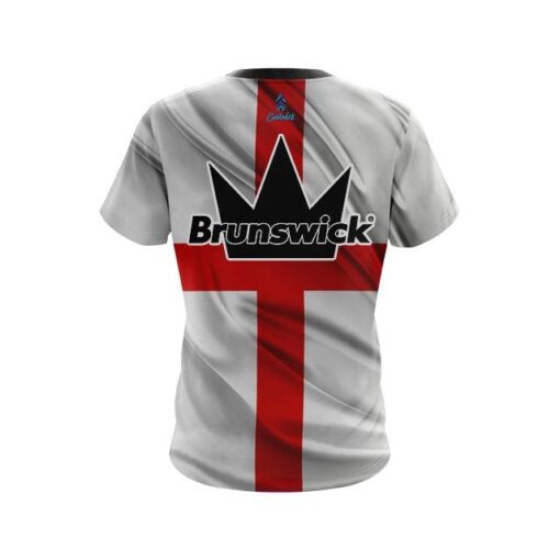 Brunswick English Flag CoolWick Bowling Jersey - Image 2
