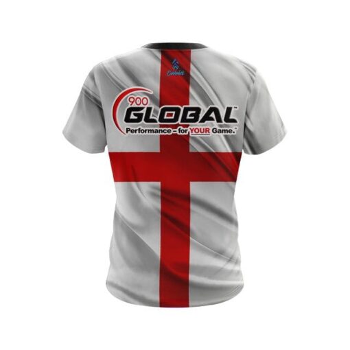 900 Global English Flag CoolWick Bowling Jersey - Image 2