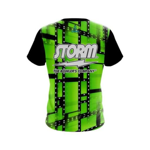 Storm Movie Reel Green CoolWick Bowling Jersey - Image 2