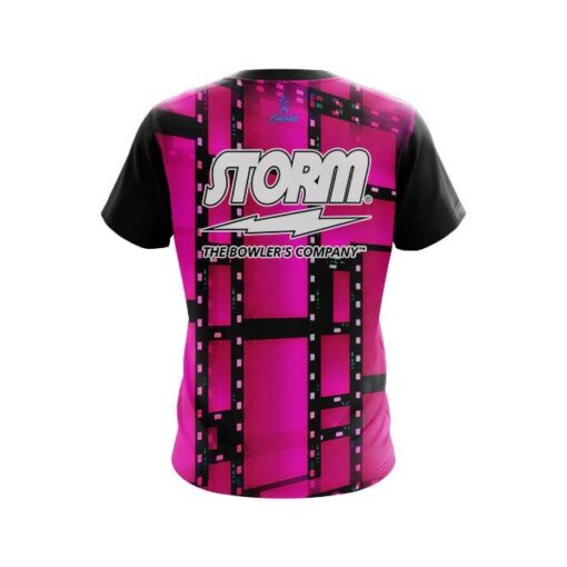 Storm Movie Reel Pink CoolWick Bowling Jersey - Image 2