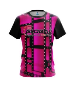 900 Global Movie Reel Pink CoolWick Bowling Jersey