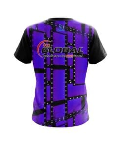 Alternative view of 900 Global Movie Reel Purple CoolWick Bowling Jersey