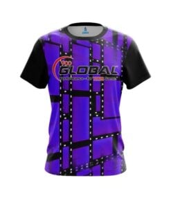 900 Global Movie Reel Purple CoolWick Bowling Jersey