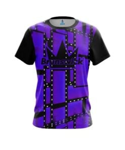 Brunswick Movie Reel Purple CoolWick Bowling Jersey