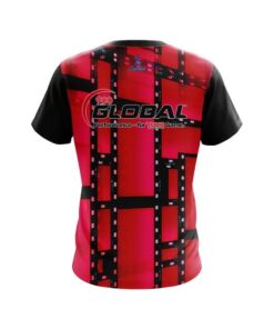 Alternative view of 900 Global Movie Reel Red CoolWick Bowling Jersey