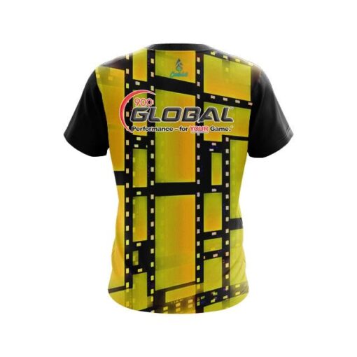 900 Global Movie Reel Yellow Bowling Jersey - Image 2