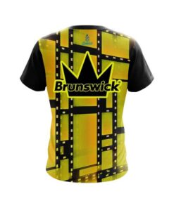 Alternative view of Brunswick Movie Reel Yellow CoolWick Bowling Jersey