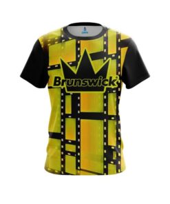 Brunswick Movie Reel Yellow CoolWick Bowling Jersey