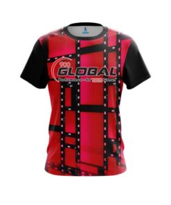 900 Global Movie Reel Red CoolWick Bowling Jersey